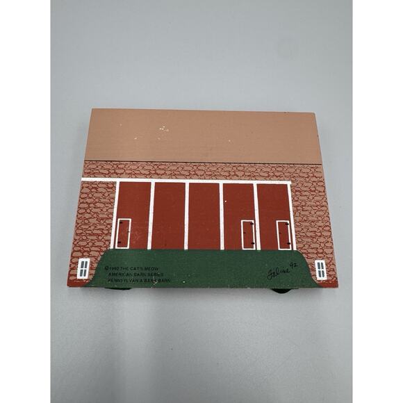 1992 Cat's Meow American Barn Series Pennsylvania Bank Barn Shelf Sitter - Picture 5 of 9